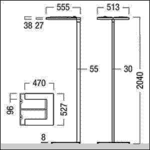 LED-Stehleuchte ARTELEASUP #42190020