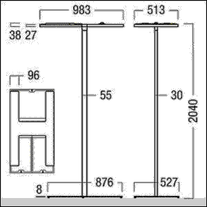 LED-Stehleuchte ARTELEASUP #42190022
