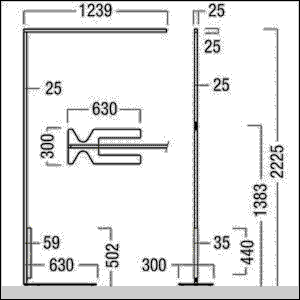 LED-Stehleuchte LINETIK-S #42190205