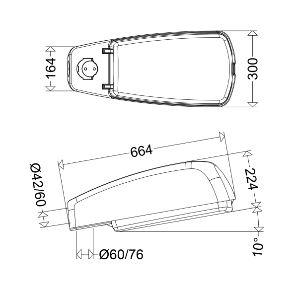 LED-Außenleuchte 46 L50 G2 VARIO 730 LED-Außenleuchte 46 L50 G2 VARIO 730