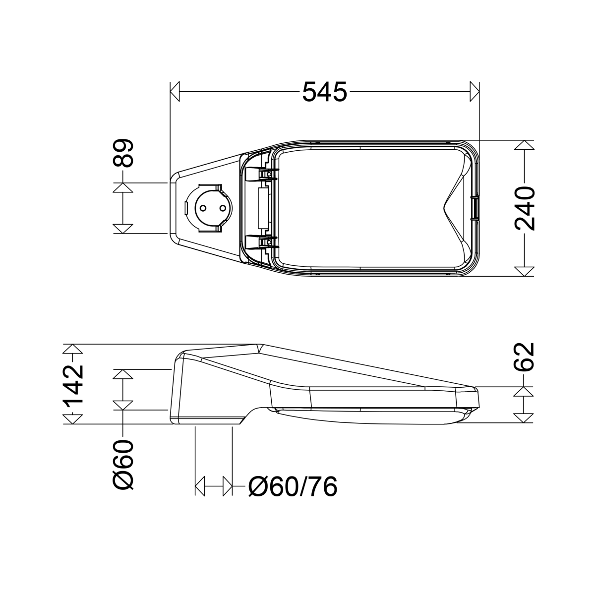 LED-Außenleuchte 42 L80 VARIO