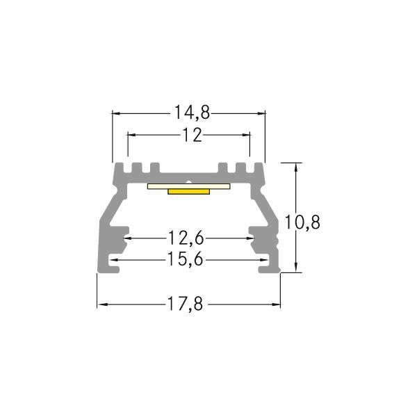 LED-Anbauprofil 53601080