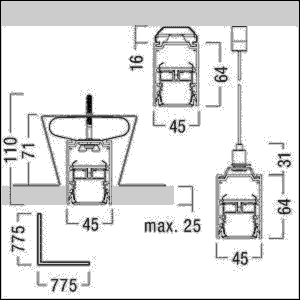 Kanal für LED-Lichtlinie SLOINslim K L2000 SR