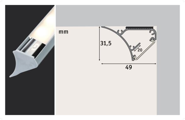 LED-Strip Profil 704.39 LED-Strip Profil 704.39
