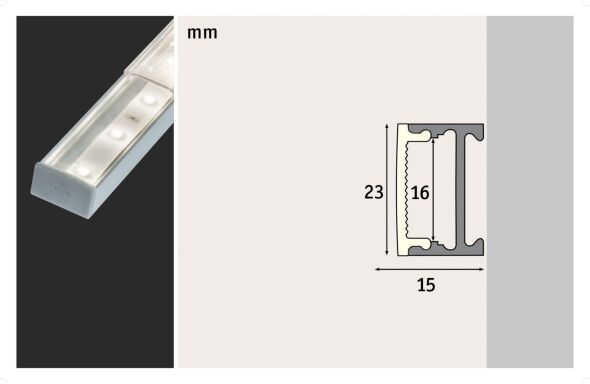 LED-Strip Profil 708.09 LED-Strip Profil 708.09