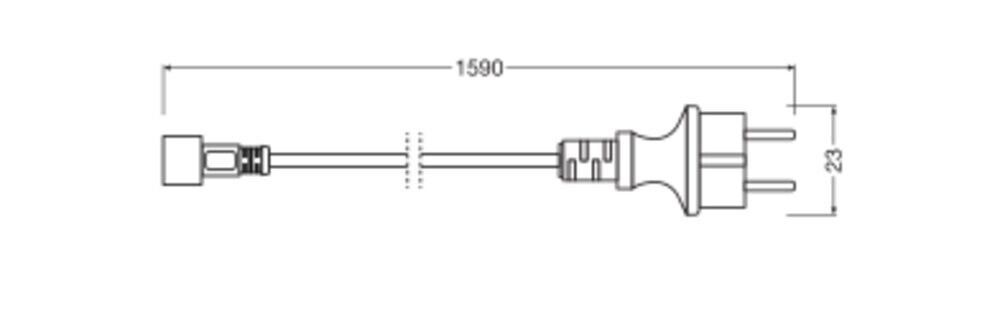 Netzkabel für LED-Bänder LS AY AC/PLUG/EU