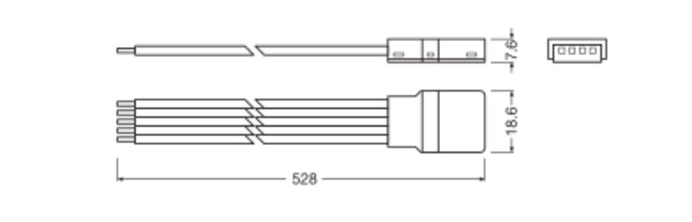 Verbinder f. LED-Stripe LS AY P CP P5 500 P