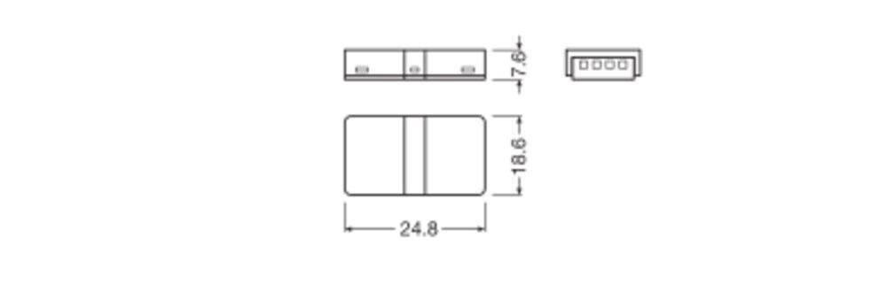 Verbinder f. LED-Stripe LS AY P CSD P5 P