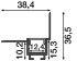 Aluprofil m.Abdeckung 2m FXZA4573