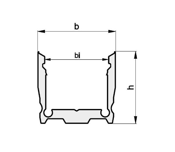 Aluminium-Profil 2m TRPA4210