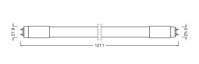 LED-Tube T8 f. EVG TUBET8HFP120014W865
