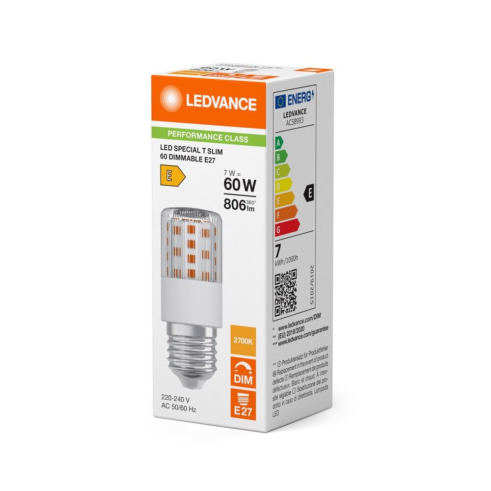 LED-Lampe SLIM E27 LEDTS.60320DP7W827CL