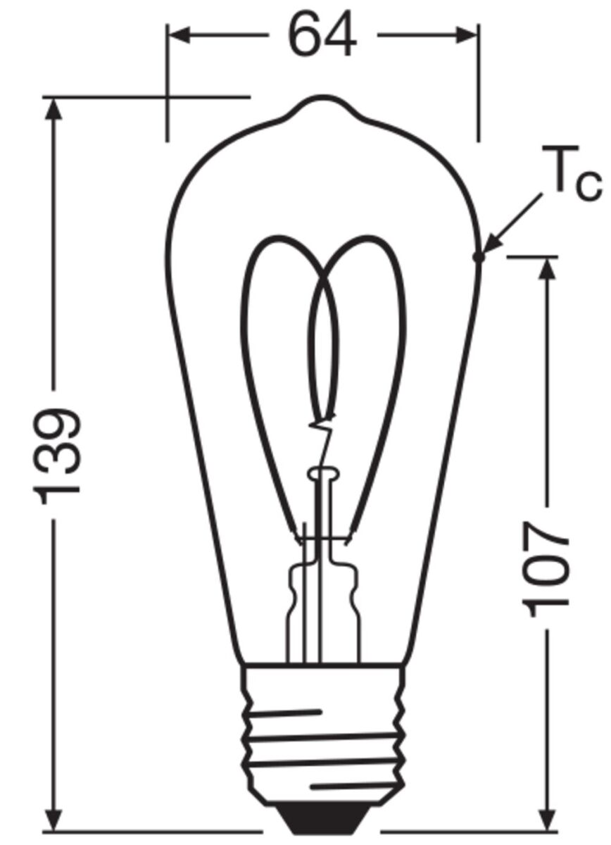 LED-Lampe Vintage1906 1906E #4058075837003