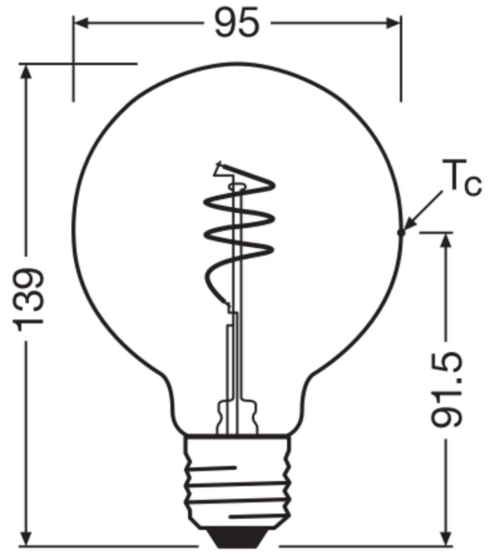 LED-Lampe Vintage1906 1906G #4058075836549