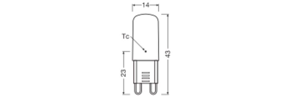 LED-PIN-Lampe G9 LEDPIN30300P2.6840CL