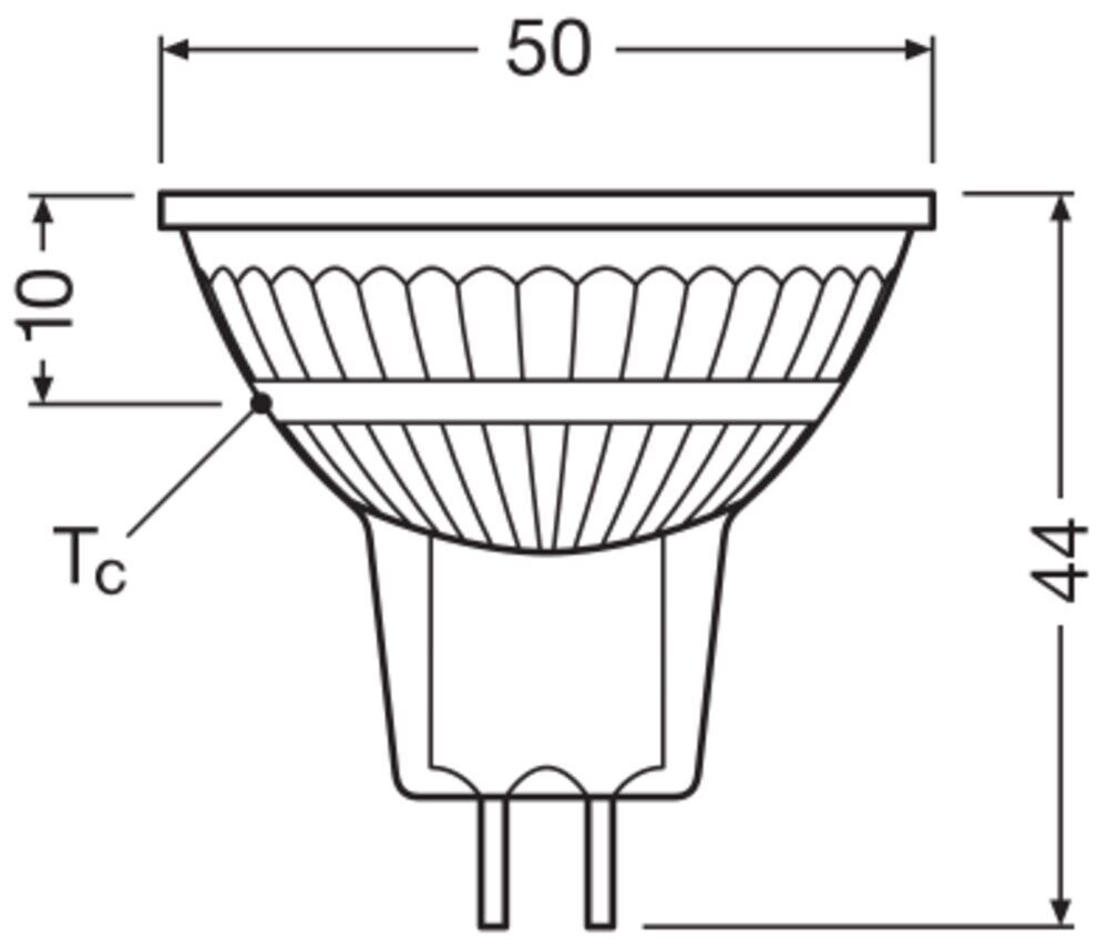 LED-Reflektorlampe MR16 LEDMR165036DP6.8W927
