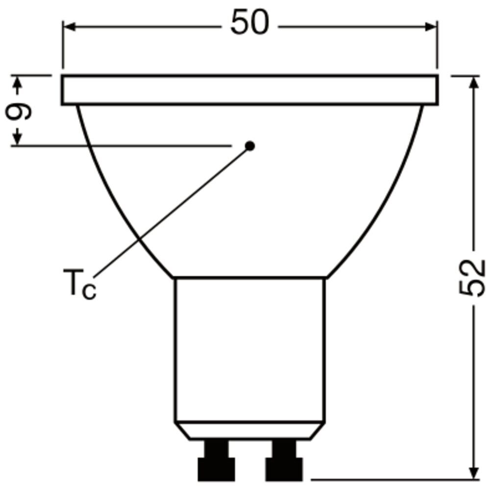 LED-Reflektorlampe PAR16 LEDPAR1610036DP8W827