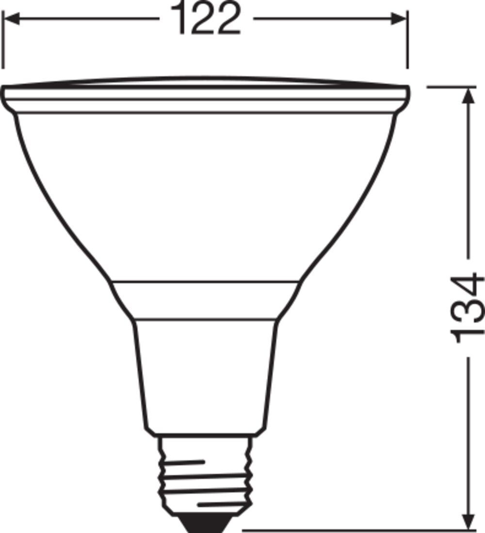 LED-Reflektorlampe E27 2700K 15,2W 1035lm