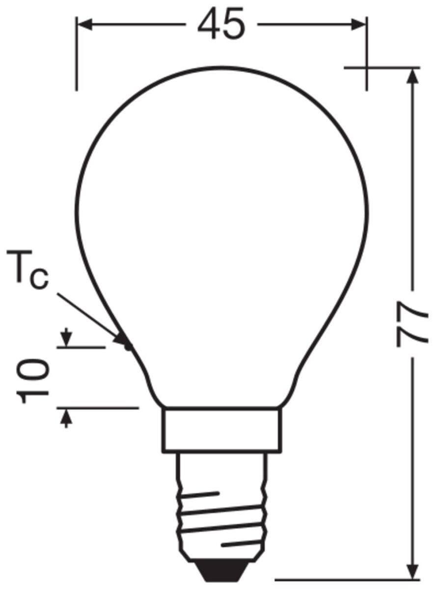 LED-Tropfenlampe E14 LEDCl #4099854253409