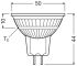 LED-Reflektorlampe MR16 LEDMR165036DP6.8W927