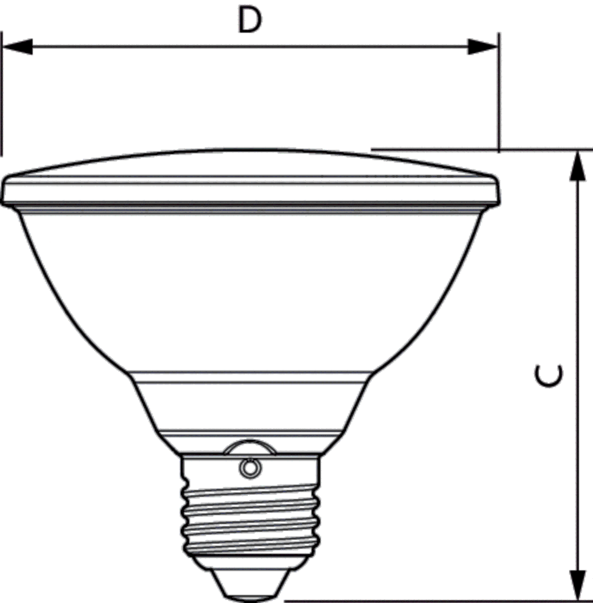 LED-Reflektorlampe E27 3000K 9,5W 760lm
