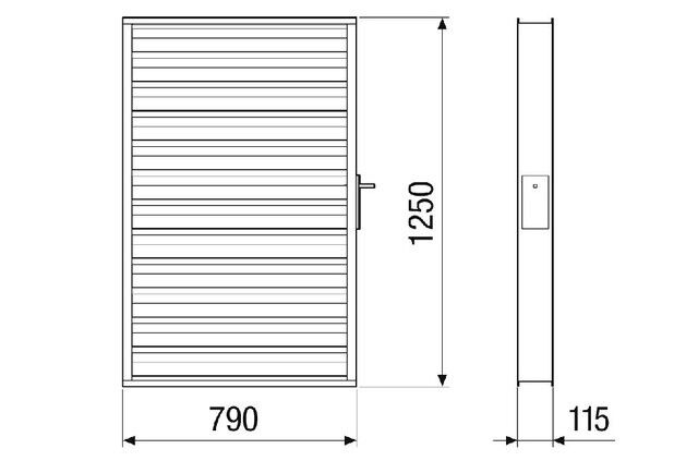 Verschlussklappe VKM-MV4555-H-DA