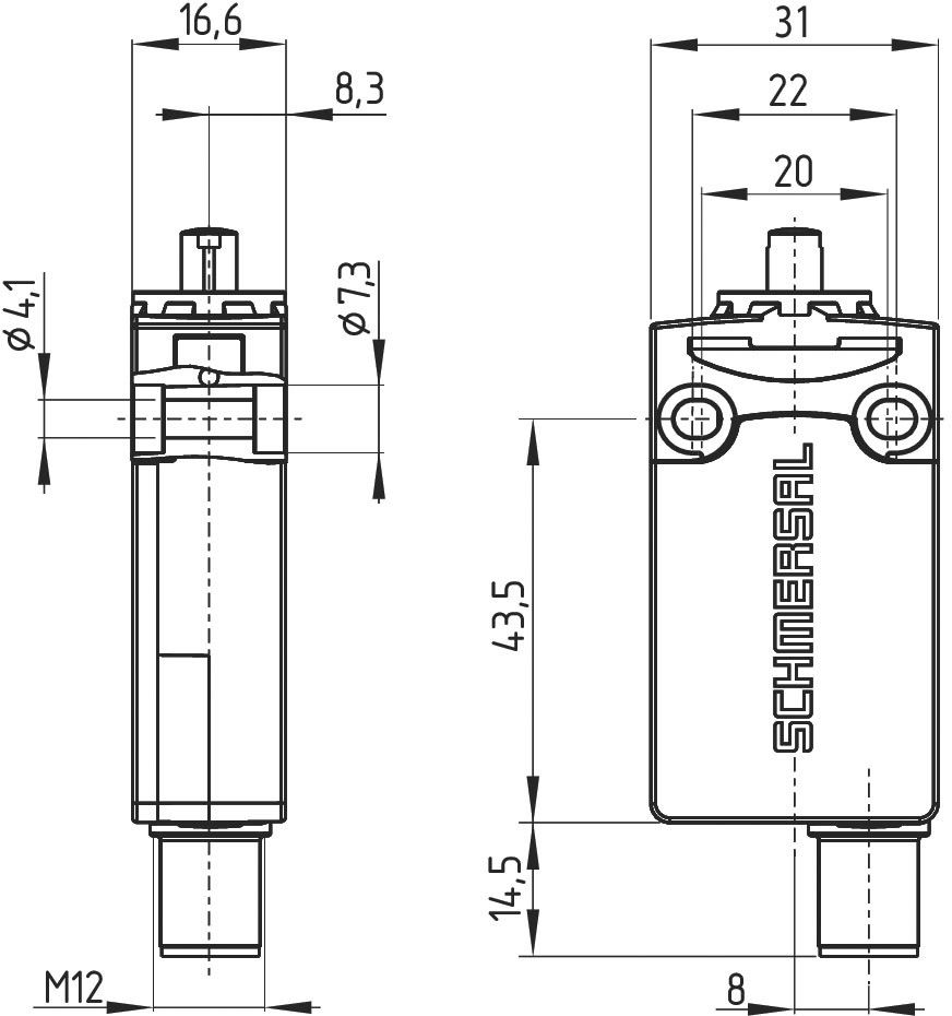 Schutztürüberwachung PS116-Z11-ST-K210