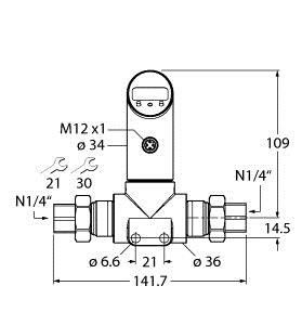 Differenzdrucksensor PS016D-50 #6834102 Differenzdrucksensor PS016D-50 #6834102