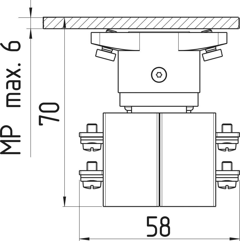 Kreuztaster MKTC32