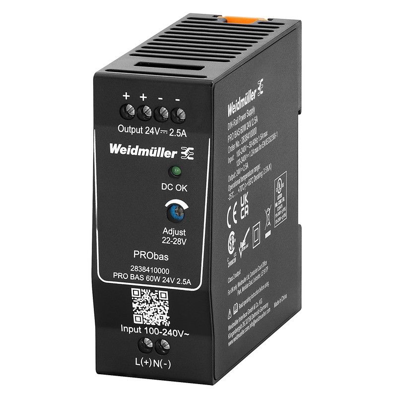 Stromversorgung 24V DC PRO BAS 60W 24V 2.5A Stromversorgung 24V DC PRO BAS 60W 24V 2.5A