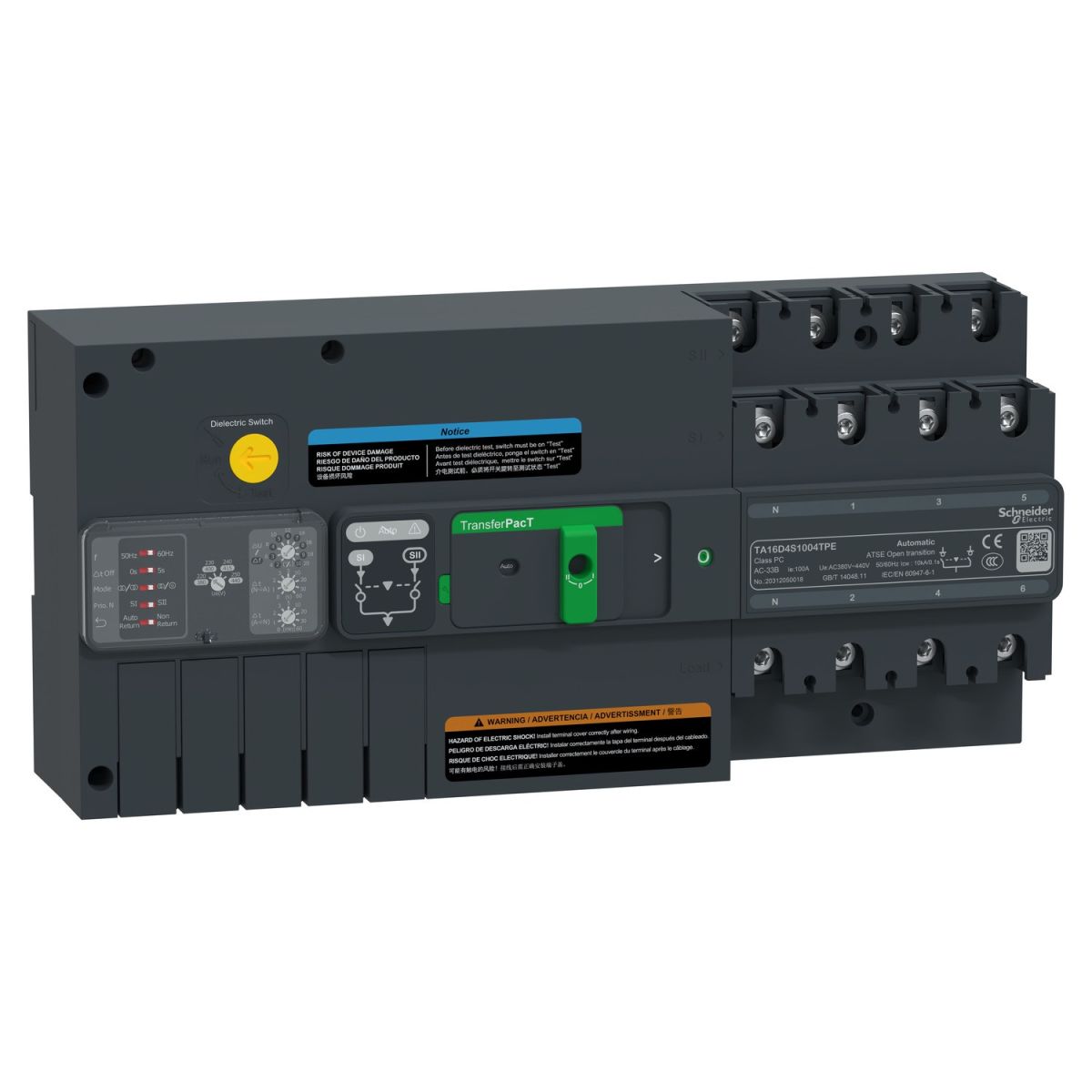 Netzumschaltung autom. TA16D4S1004TPE Netzumschaltung autom. TA16D4S1004TPE