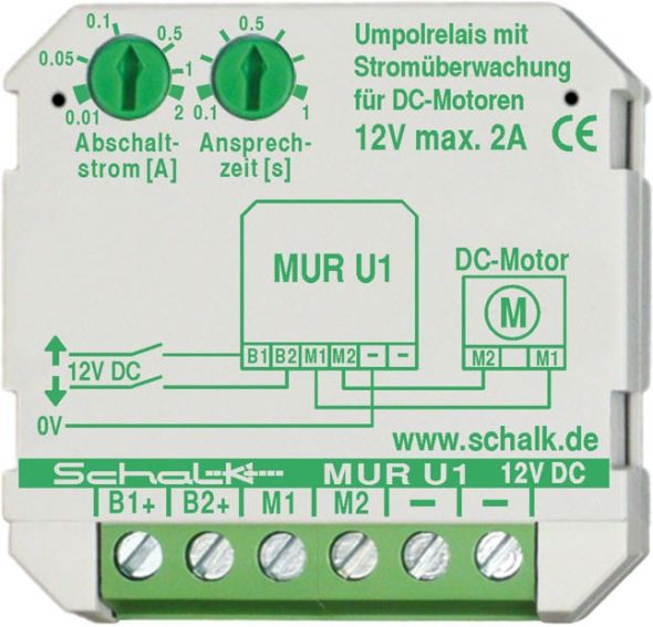 Motor-Umpolrelais MUR U1 (12V DC) Motor-Umpolrelais MUR U1 (12V DC)