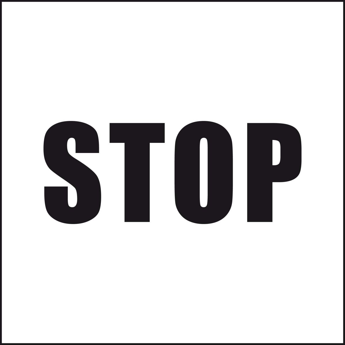 Schild mit Standard-Druck BSQX202