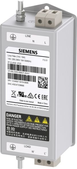 Netzfilter 1AC 200-240 V 6SL3203-0BB21-8VA1 Netzfilter 1AC 200-240 V 6SL3203-0BB21-8VA1