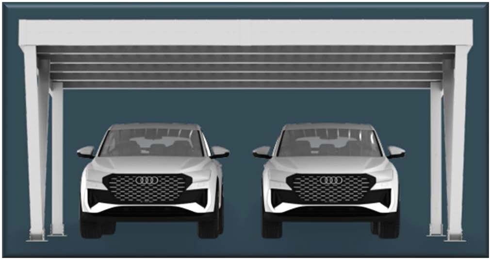 Carport, Double PV-CP-D-290
