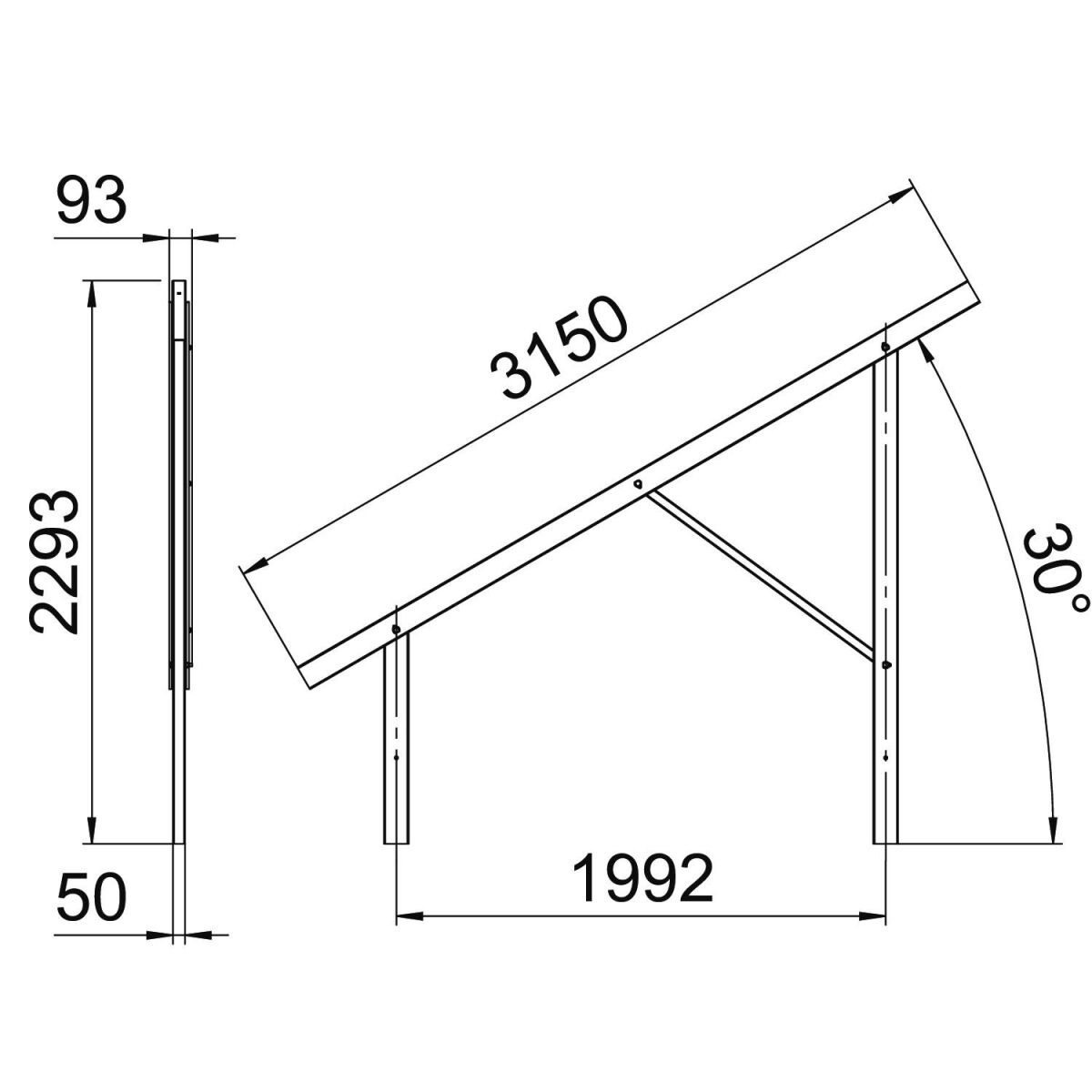 Vormontierter Träger VT 30M FT
