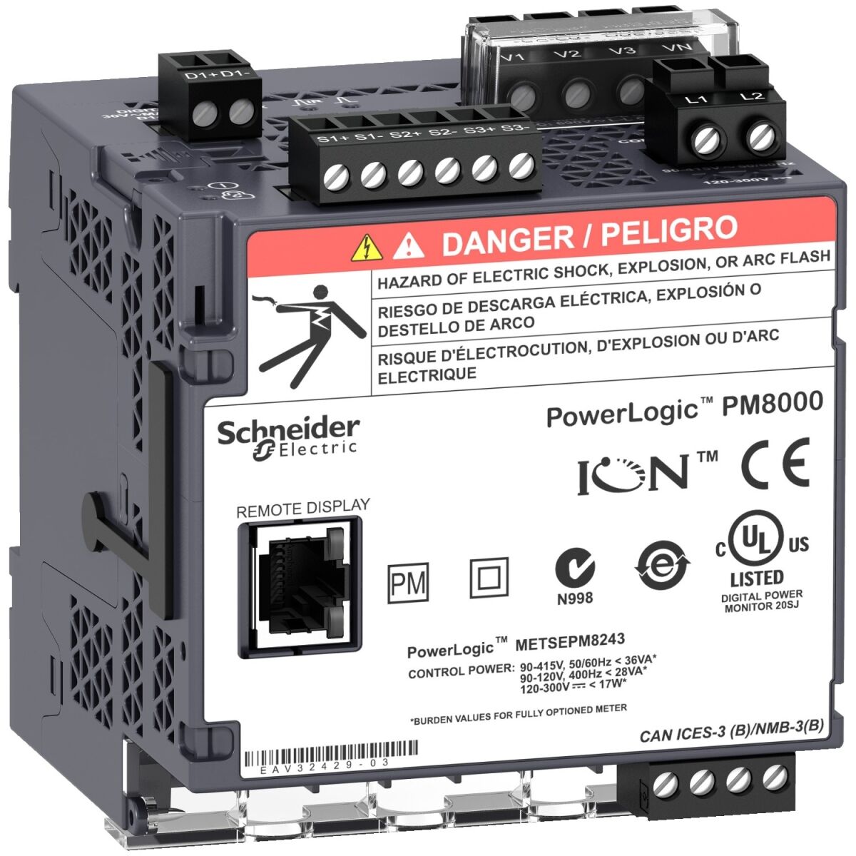 Netzanalysator ION Klasse METSEPM8343 Netzanalysator ION Klasse METSEPM8343