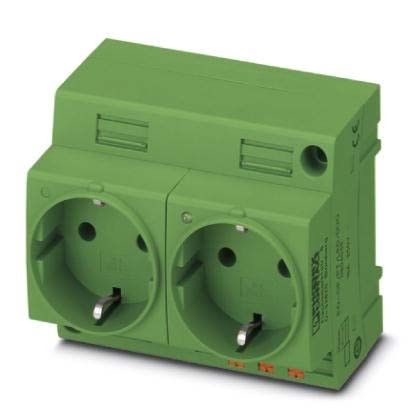 Doppelsteckdose EO-CF/PT/LED/DUO/GN Doppelsteckdose EO-CF/PT/LED/DUO/GN