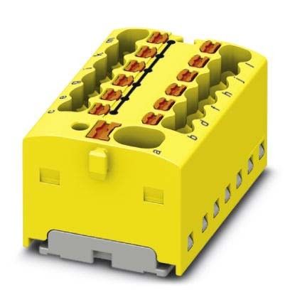 Verteilerblock PTFIX 4/12X1,5 YE Verteilerblock PTFIX 4/12X1,5 YE