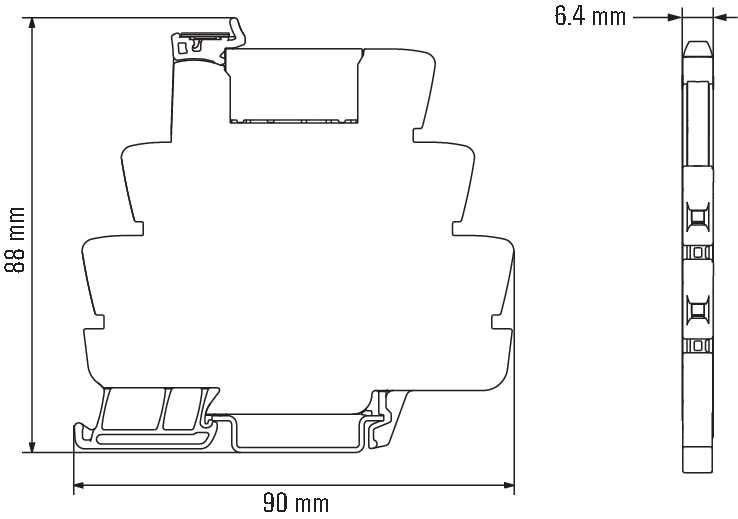 Optokoppler TOS 230VUC 48VDC0,1A