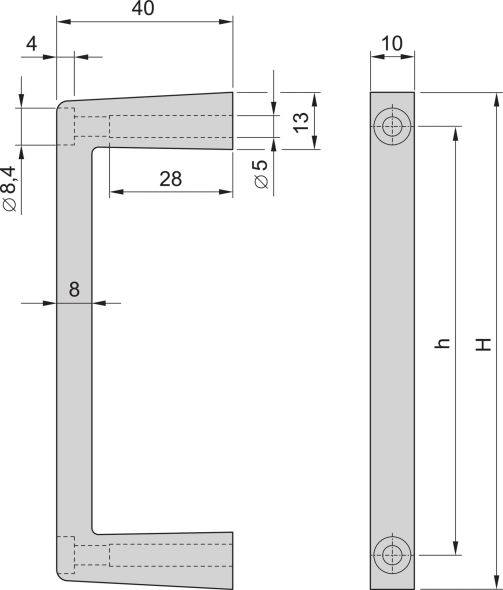 FRONT-HANDLE 2U MULTIPAC 20860257 (VE2) FRONT-HANDLE 2U MULTIPAC 20860257 (VE2)