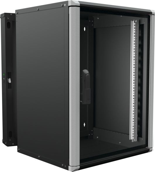 Wandschrank 15HE 3tlg. sw Wr2 15-66-S Wandschrank 15HE 3tlg. sw Wr2 15-66-S