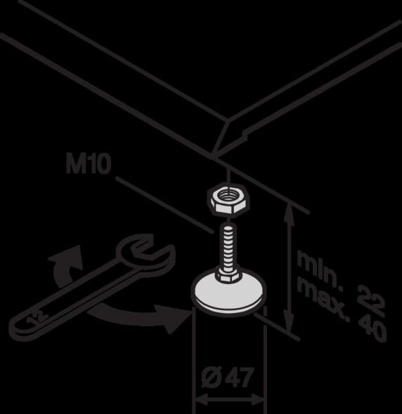 Nivellierfüße 21190571 (VE4)