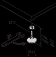 Nivellierfüße 21190571 (VE4)