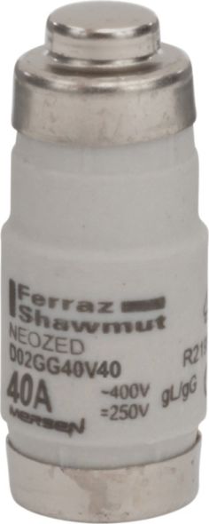 Sicherungseinsatz NEOZED D02GG40V40 Sicherungseinsatz NEOZED D02GG40V40