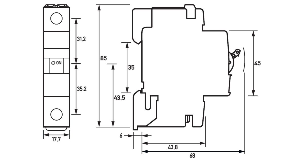 Leitungsschutzschalter DLS 6HSL B10-1 6KA