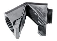 Kunststoffanschlusswinkel KAW-M20x1,5 schwarz