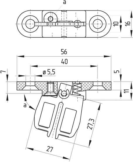 Betätiger beweglich AZ 15/16-B2 Betätiger beweglich AZ 15/16-B2