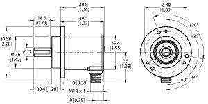 Absoluter Drehgeber REM116T10C7AARH1151 Absoluter Drehgeber REM116T10C7AARH1151