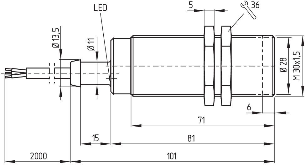 Sicherheits-Sensor CSS 15-30-2P+D-M-L